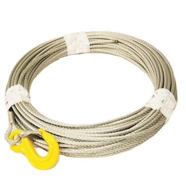 Vajer med krok 6 mm 40m